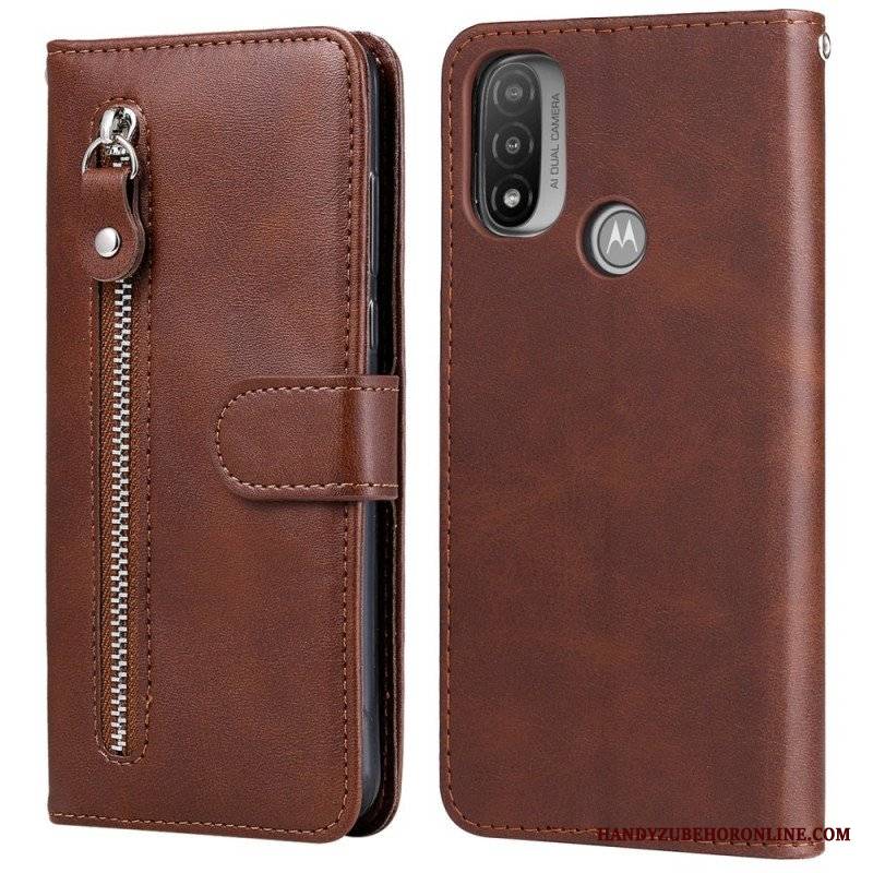 Etui Folio do Moto E40 / E30 / E20 Zabytkowa Portmonetka