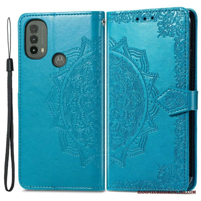 Etui Folio do Moto E40 / E30 / E20 Średniowiecze Mandali