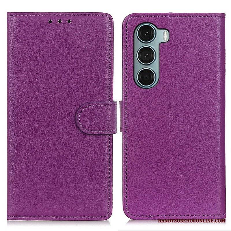 Etui Folio do Moto G200 5G Tradycyjnie Liczi