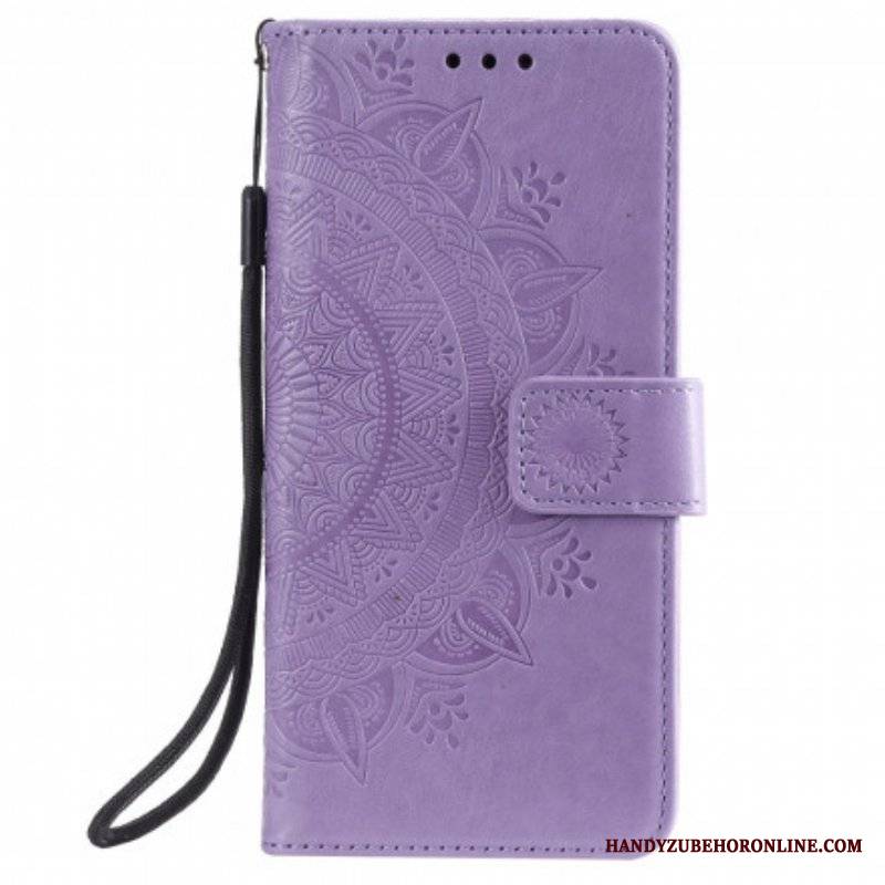 Etui Folio do Moto G50 Mandala Słońca