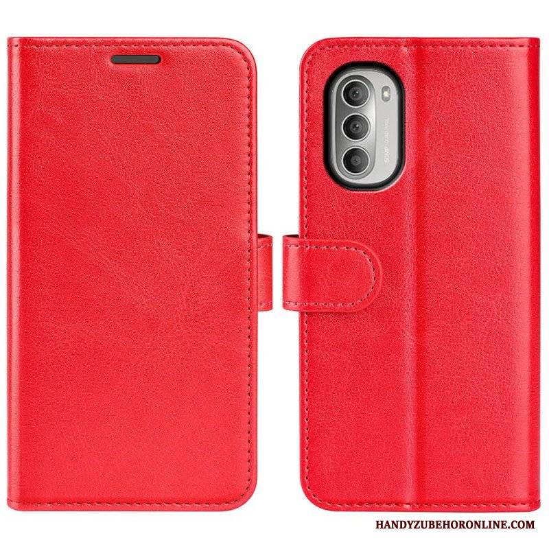 Etui Folio do Moto G51 5G Designerski Efekt Skóry