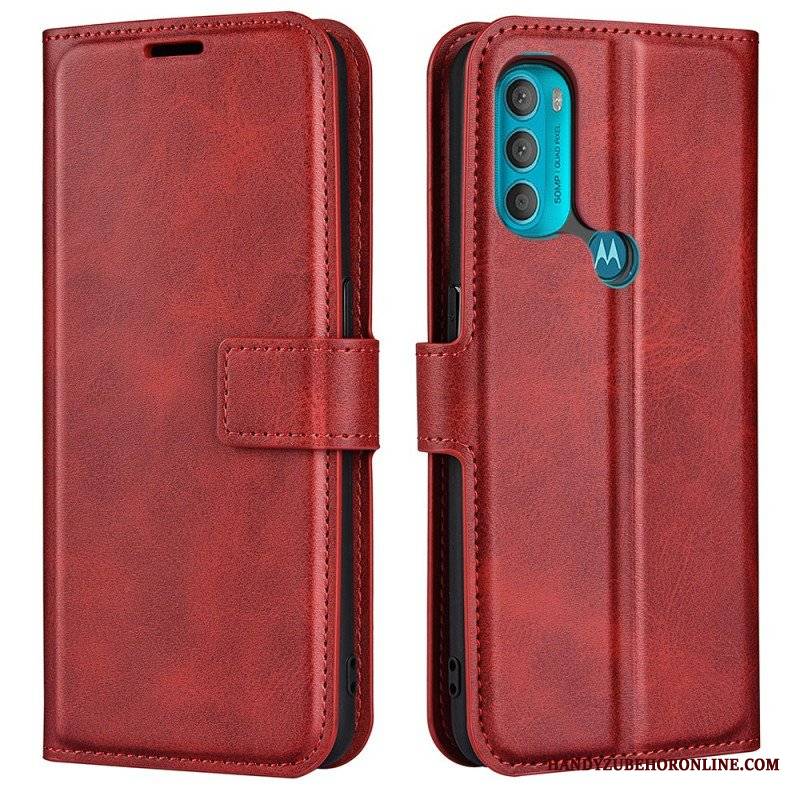 Etui Folio do Moto G71 5G Smukły Ekstremalny Efekt Skóry