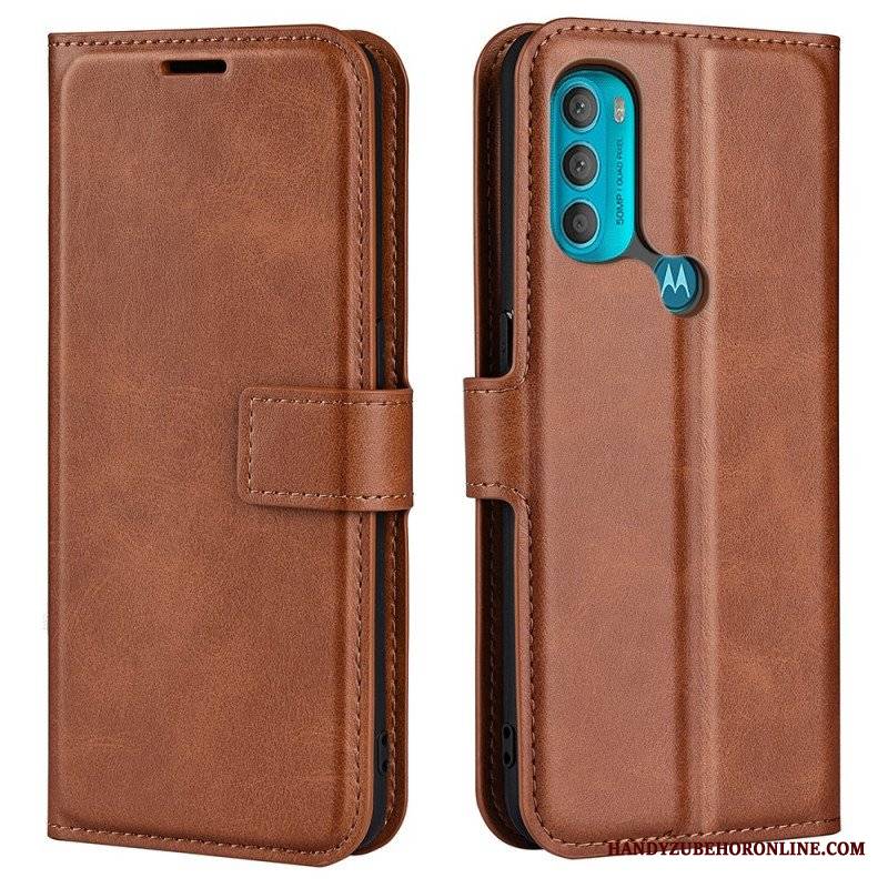 Etui Folio do Moto G71 5G Smukły Ekstremalny Efekt Skóry