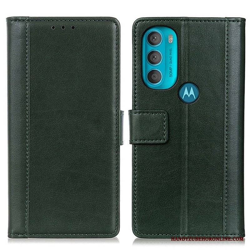 Etui Folio do Moto G71 5G Wersja Kolorowa Z Efektem Skóry