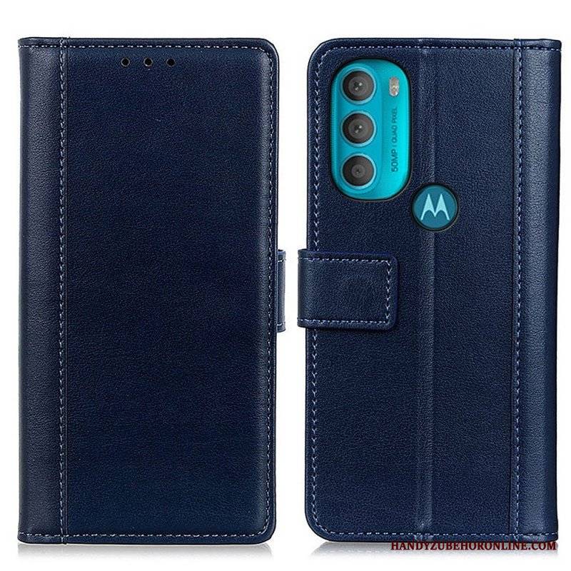 Etui Folio do Moto G71 5G Wersja Kolorowa Z Efektem Skóry