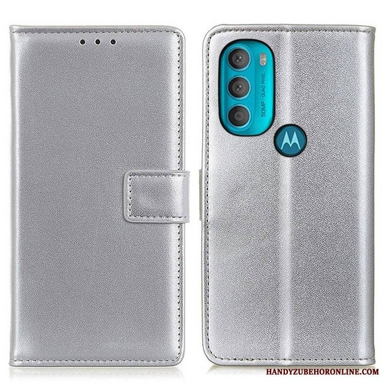 Etui Folio do Moto G71 5G Zwykła Sztuczna Skóra