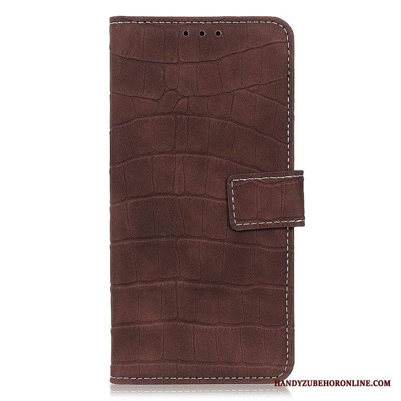 Etui Folio do Moto G73 5G Krokodyl