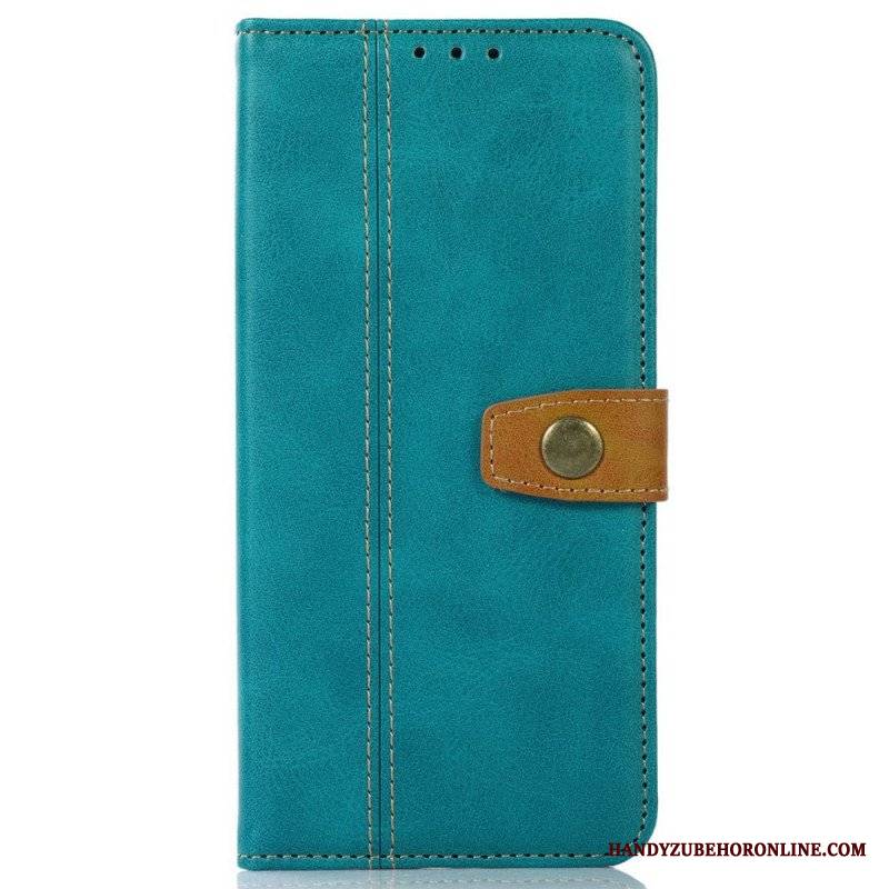 Etui Folio do Moto G73 5G Taśma Tapicerska