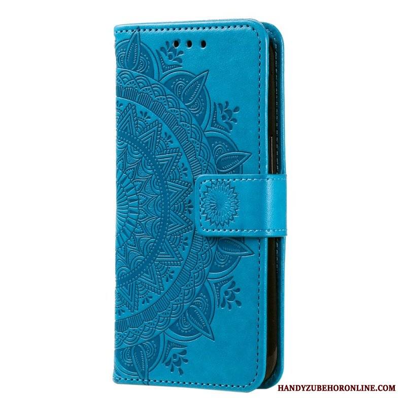 Etui Folio do Motorola Edge 40 Pro Mandala Sun Ze Smyczą