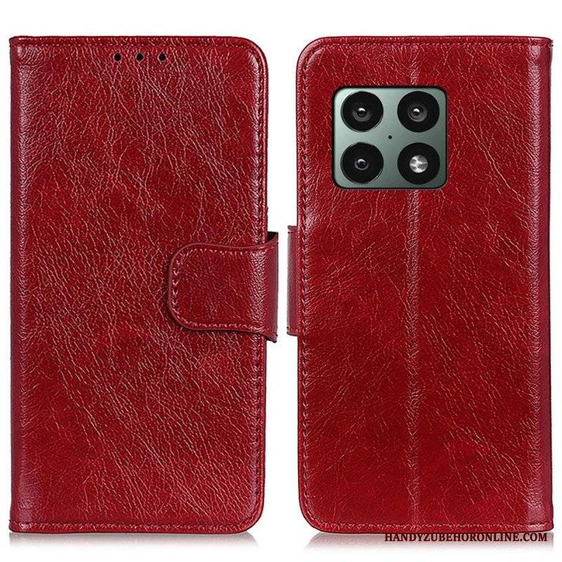 Etui Folio do OnePlus 10 Pro 5G Dwoina Skóry Nappa