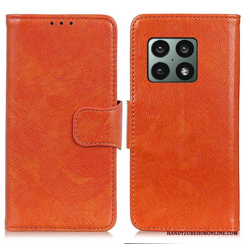 Etui Folio do OnePlus 10 Pro 5G Dwoina Skóry Nappa