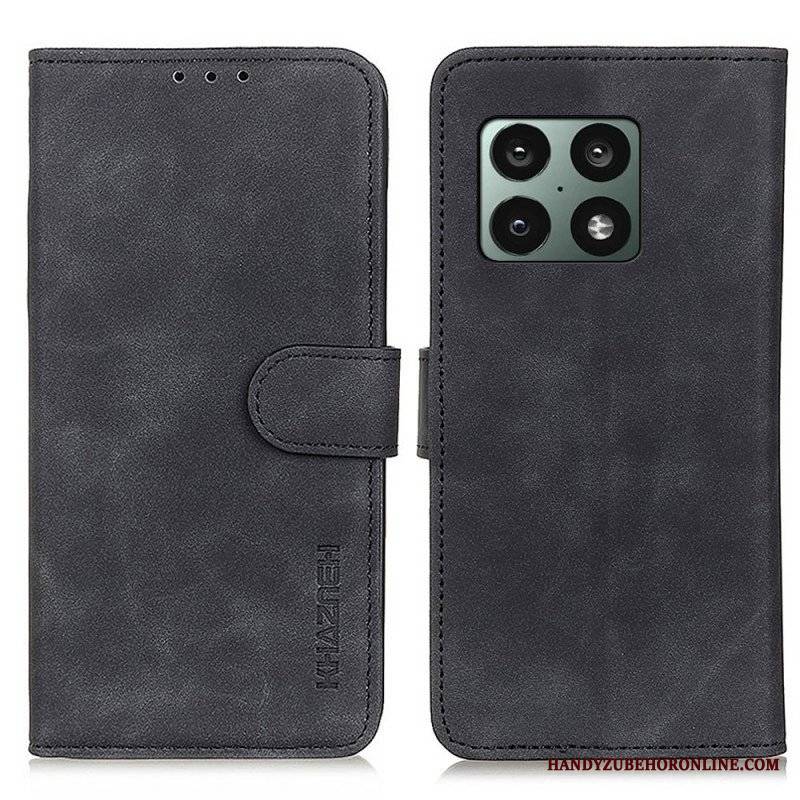 Etui Folio do OnePlus 10 Pro 5G Matowy Efekt Skóry Vintage Khazneh