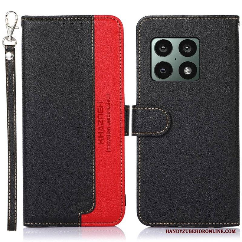 Etui Folio do OnePlus 10 Pro 5G Rfid Khazneh W Stylu Liczi