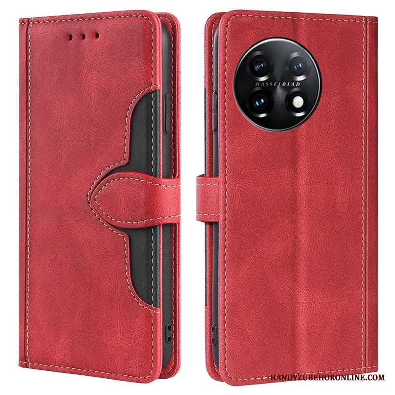 Etui Folio do OnePlus 11 5G Dwukolorowy Kwiatowy