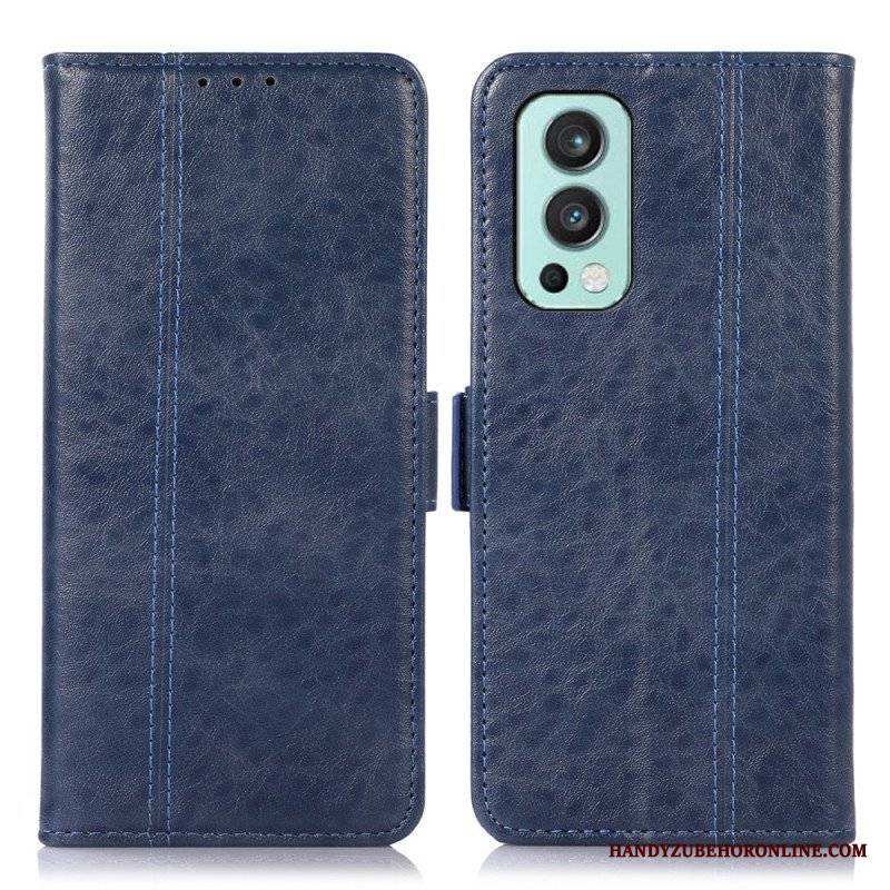 Etui Folio do OnePlus Nord 2 5G Subtelne Przeszycia