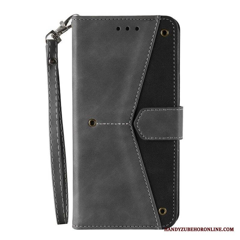 Etui Folio do OnePlus Nord 2 5G Szwy W Dotyku