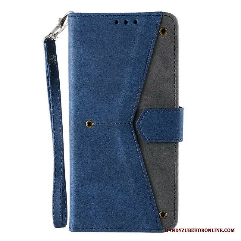 Etui Folio do OnePlus Nord 2 5G Szwy W Dotyku