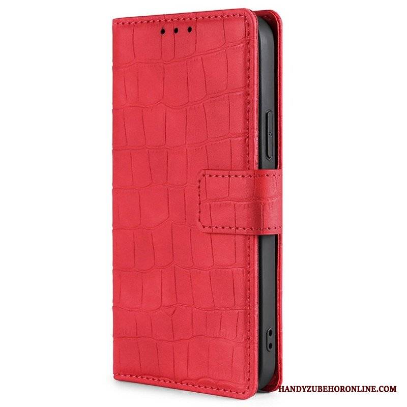 Etui Folio do OnePlus Nord 2T 5G Styl Skóry Krokodyla