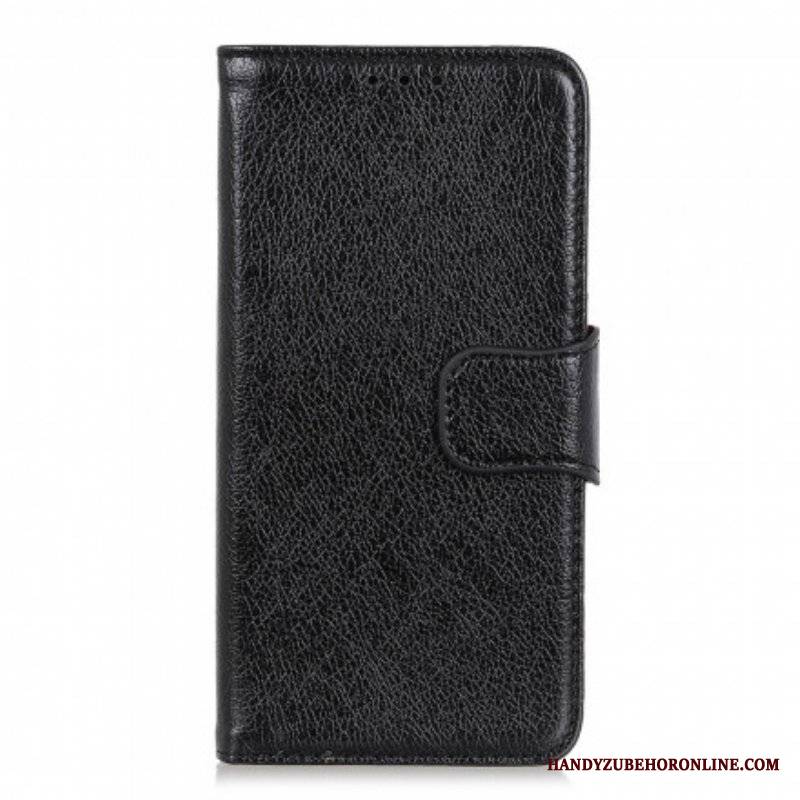 Etui Folio do Oppo A54 5G / A74 5G Dwoina Skóry Nappa