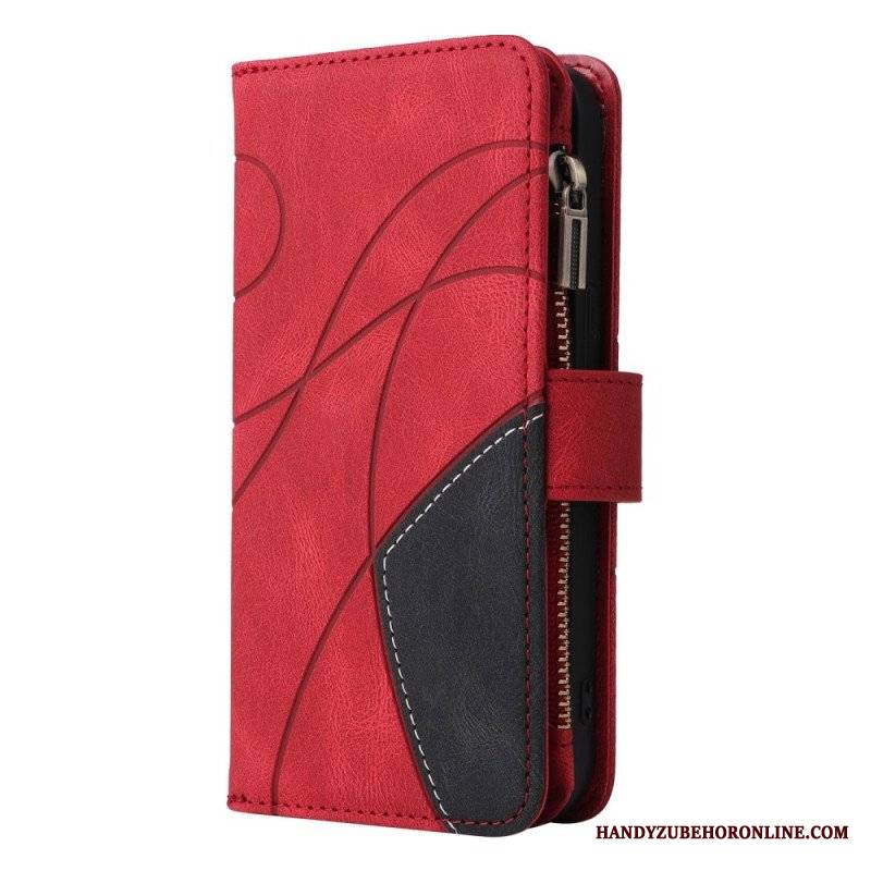 Etui Folio do Oppo A54 5G / A74 5G Dwukolorowa Z Portmonetką