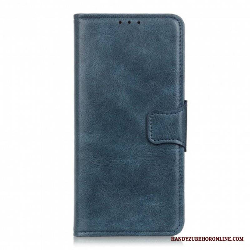 Etui Folio do Oppo A54 5G / A74 5G Dwustronne Zapięcie Z Efektem Skóry