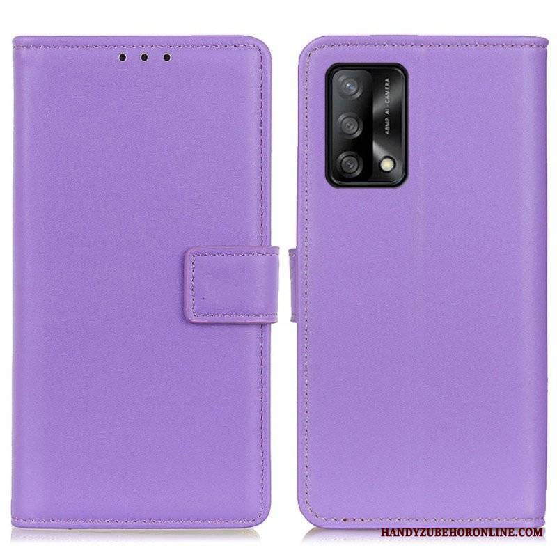 Etui Folio do Oppo A74 4G Zwykła Sztuczna Skóra