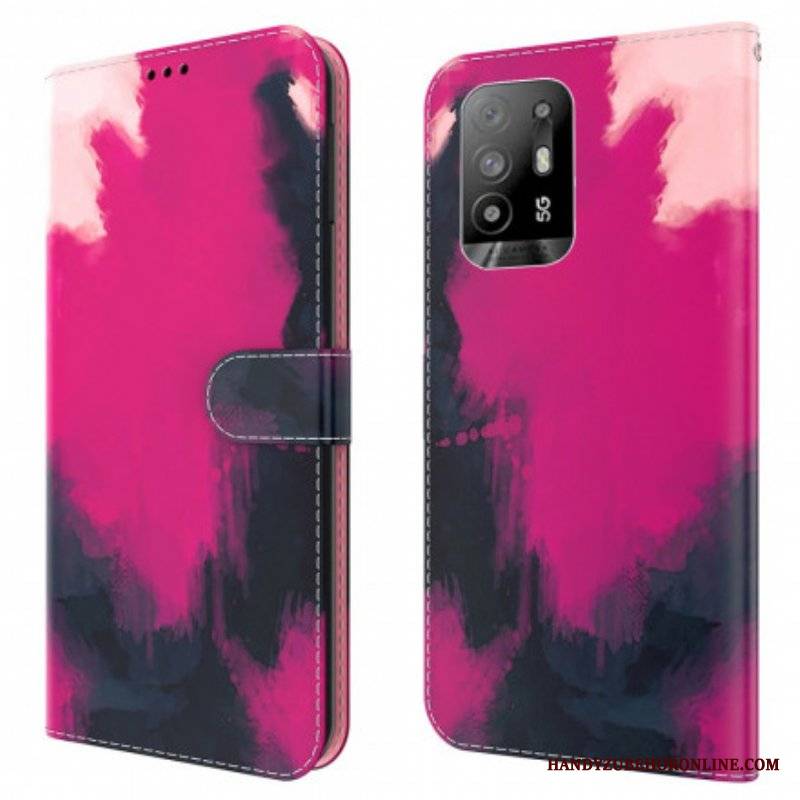 Etui Folio do Oppo A94 5G Akwarela