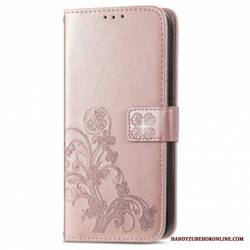 Etui Folio do Oppo A94 5G Czterolistna Koniczyna