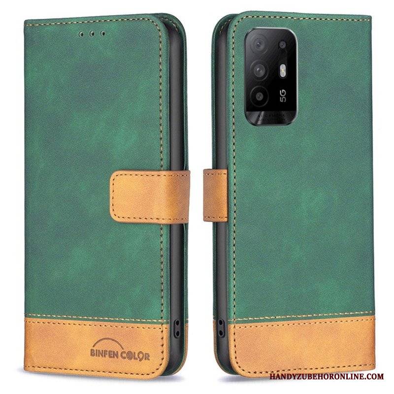 Etui Folio do Oppo A94 5G Dwubarwny