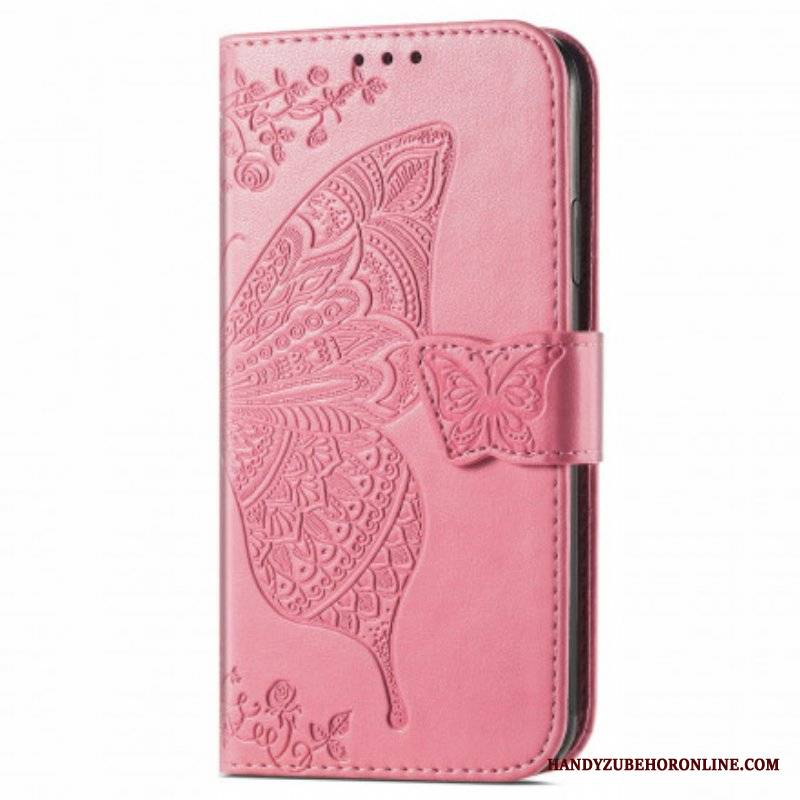 Etui Folio do Oppo A94 5G Pół Motyle