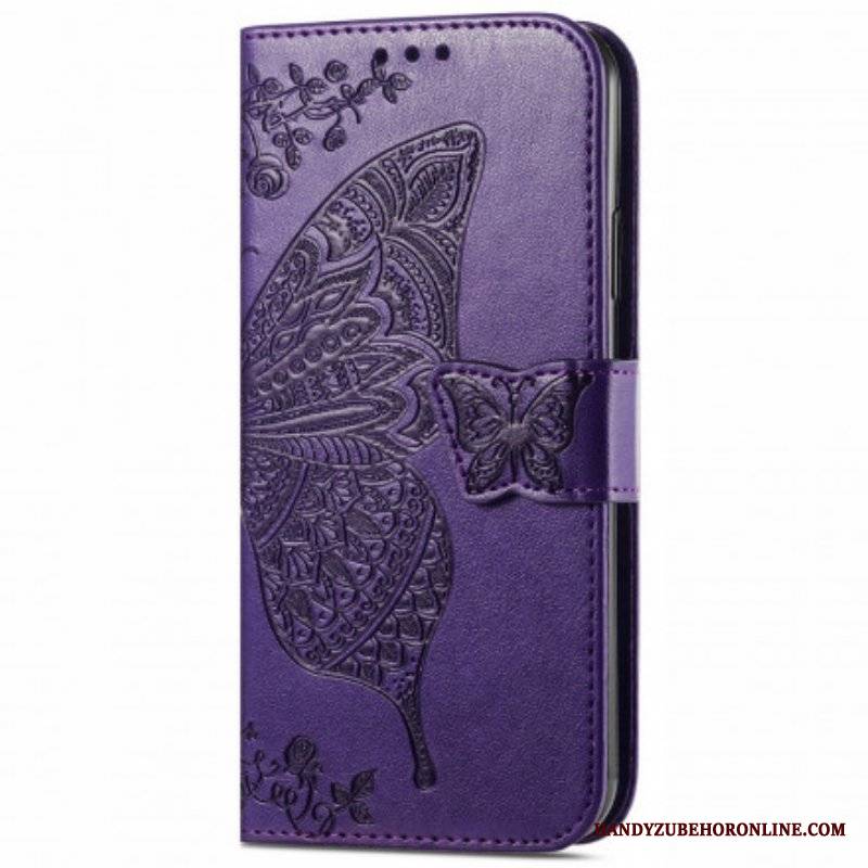 Etui Folio do Oppo A94 5G Pół Motyle