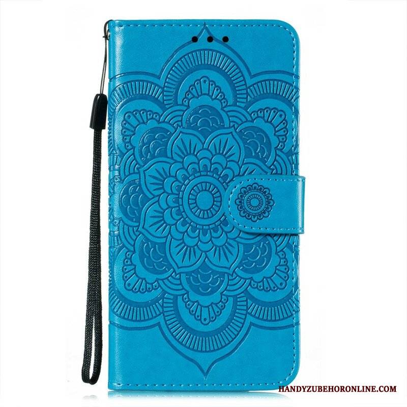 Etui Folio do Oppo Find X3 Neo z Łańcuch Mandala Z Pełnym Paskiem