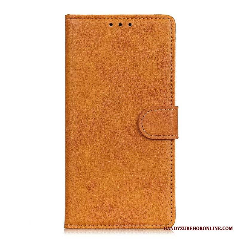 Etui Folio do Oppo Find X3 Pro Efekt Matowej Skóry W Stylu Vintage