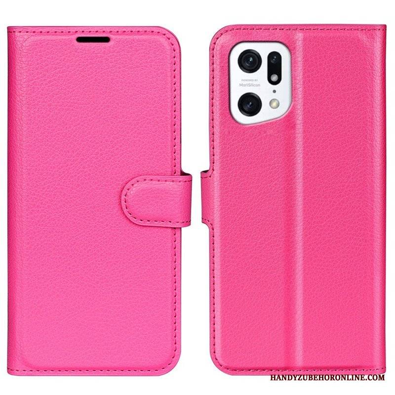 Etui Folio do Oppo Find X5 Klasyczny