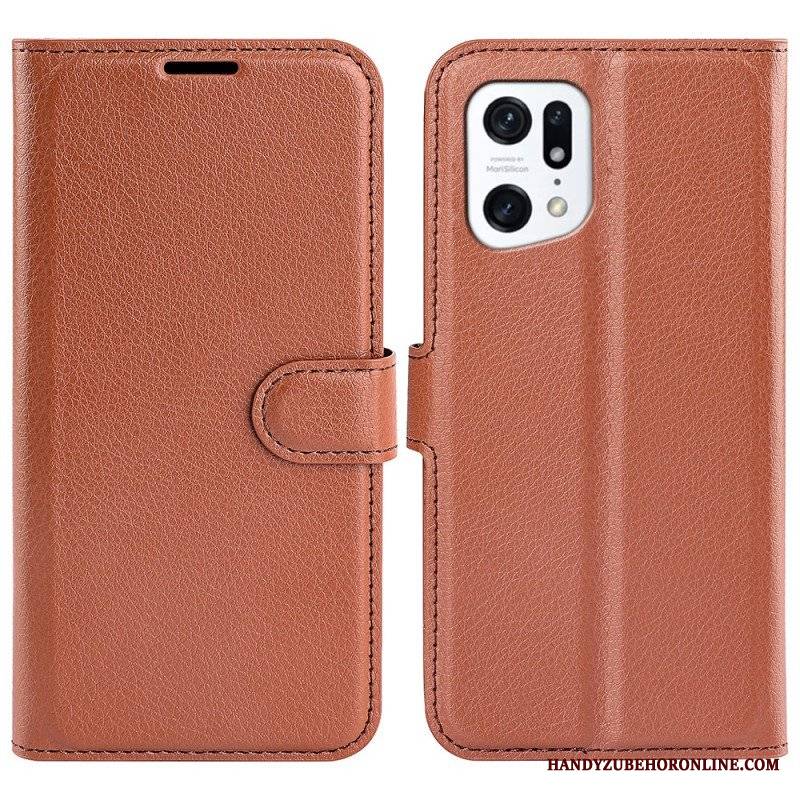 Etui Folio do Oppo Find X5 Klasyczny