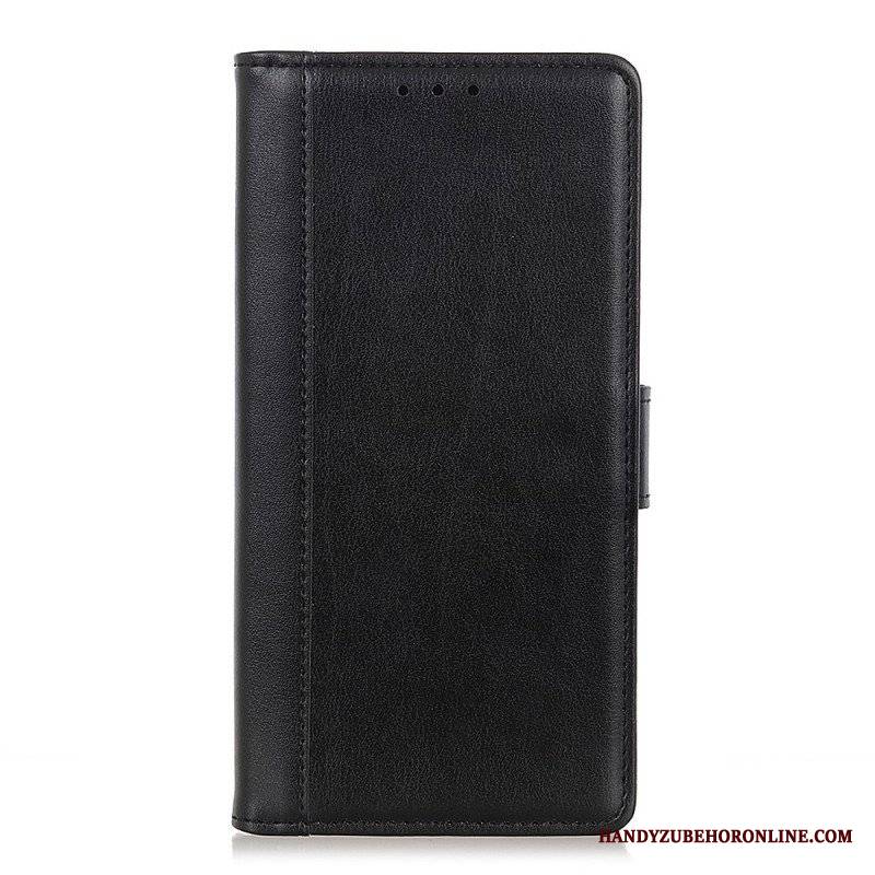 Etui Folio do Oppo Find X5 Lite Kolorowa Wersja Skóry Dwoinowej