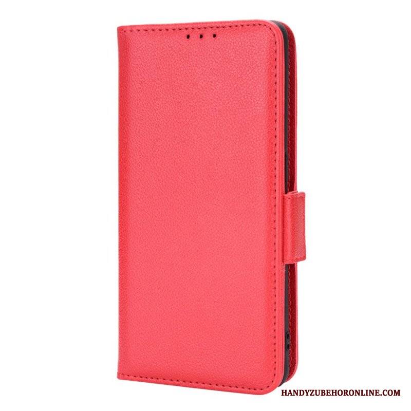 Etui Folio do Oppo Find X5 Pro Tradycyjny Styl Skóry Liczi