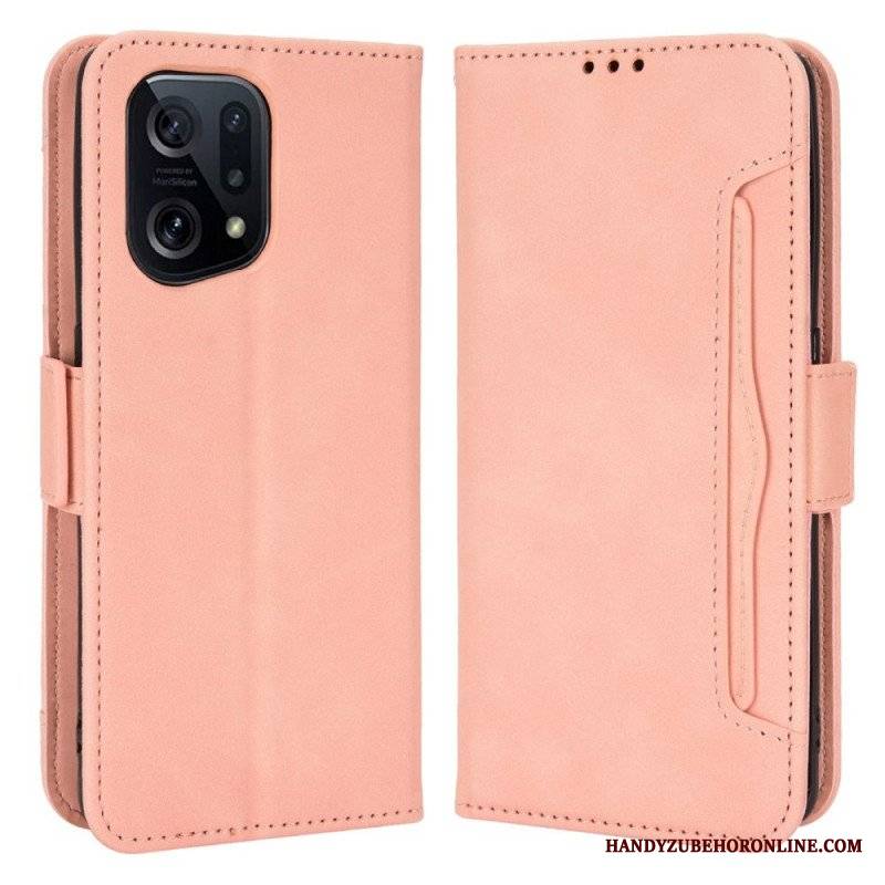 Etui Folio do Oppo Find X5 Wielokartowa Klasa Premier