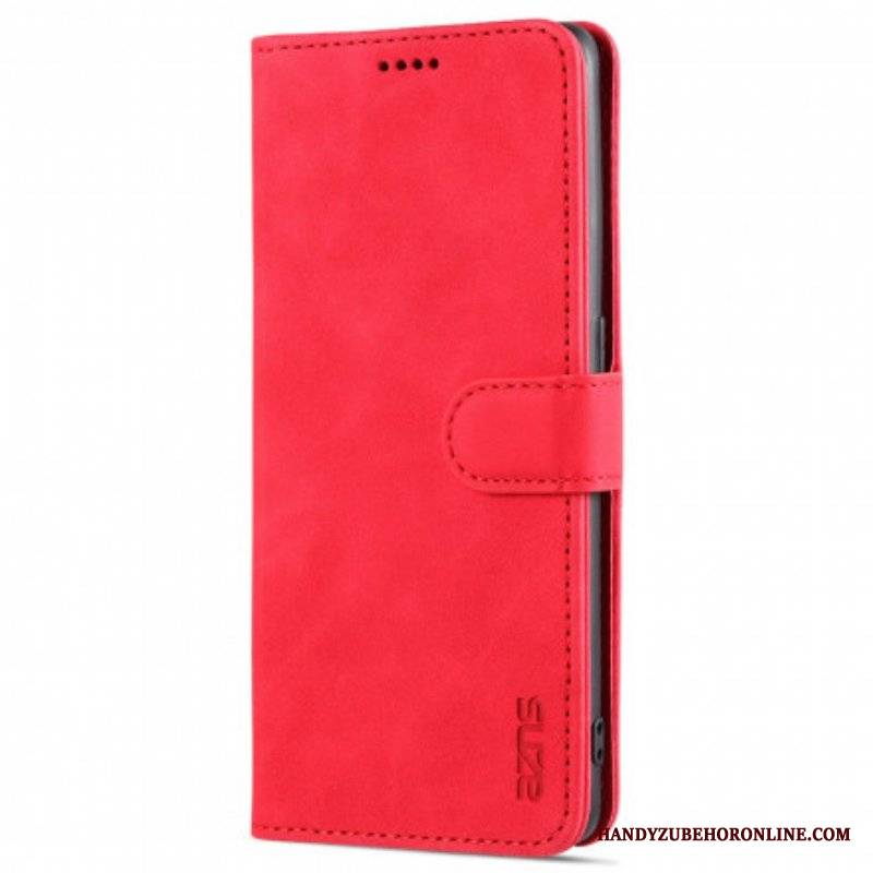 Etui Folio do Oppo Reno 6 5G Efekt Skóry Azns