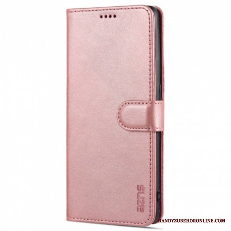 Etui Folio do Oppo Reno 6 5G Efekt Skóry Azns