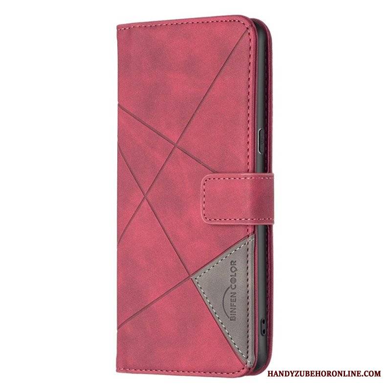 Etui Folio do Oppo Reno 7 Binfen Color Skórzana Stylizacja