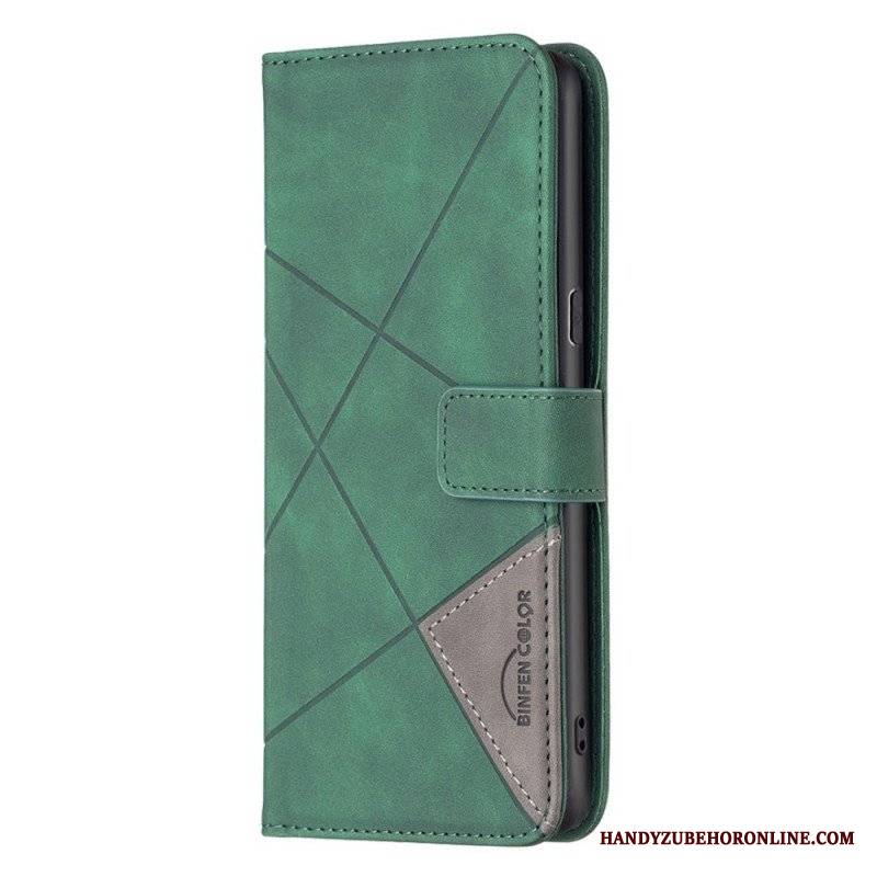 Etui Folio do Oppo Reno 7 Binfen Color Skórzana Stylizacja