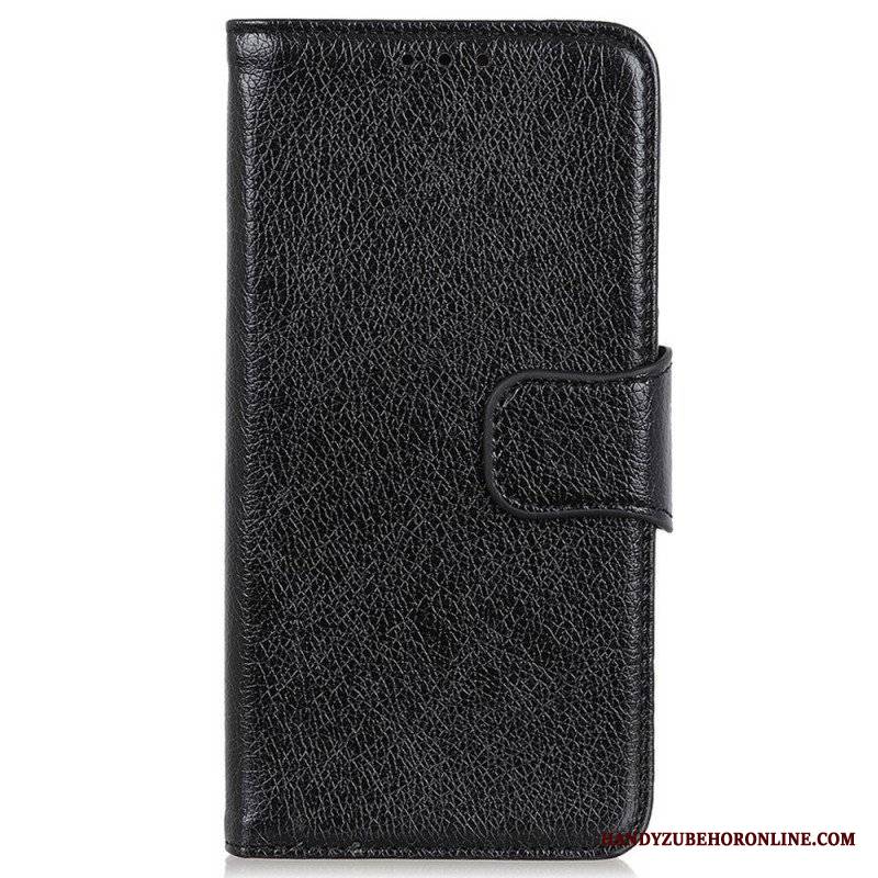 Etui Folio do Oppo Reno 7 Dwoina Skóry Nappa