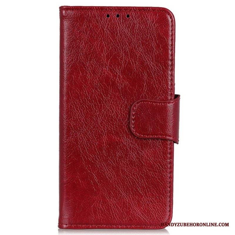 Etui Folio do Oppo Reno 7 Dwoina Skóry Nappa