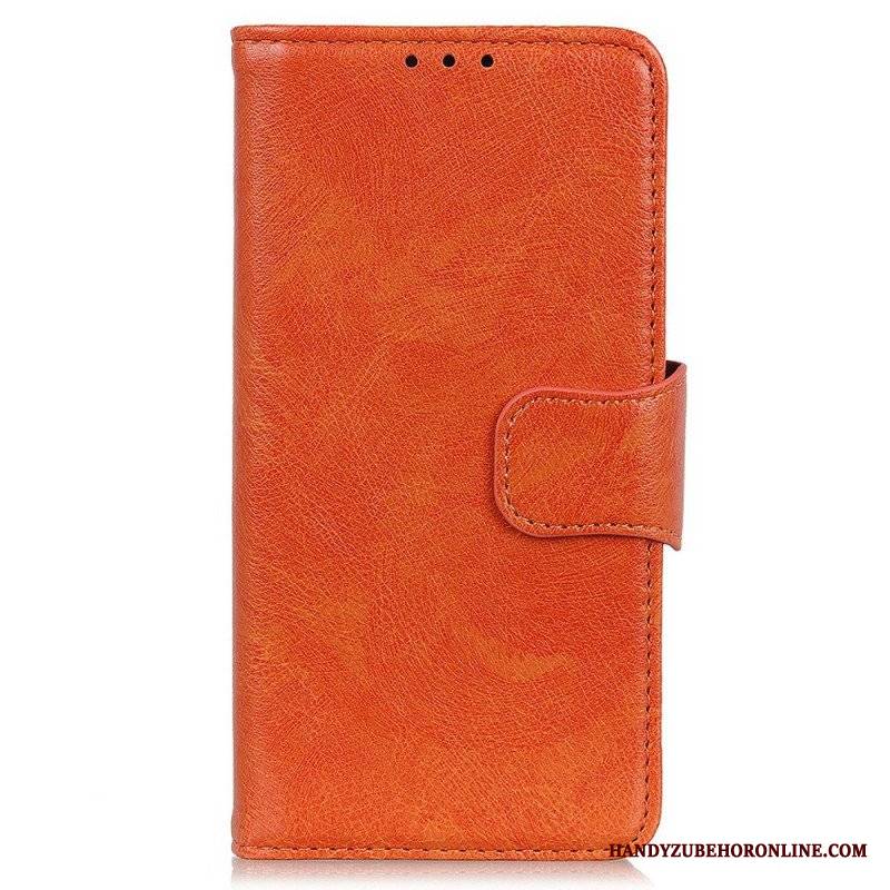 Etui Folio do Oppo Reno 7 Dwoina Skóry Nappa