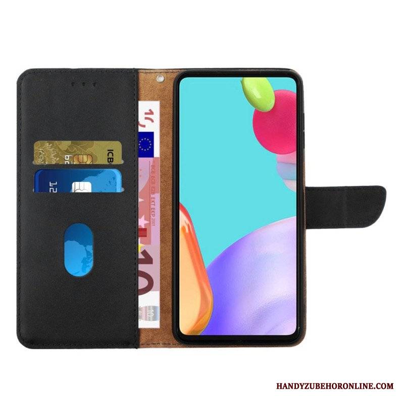 Etui Folio do Oppo Reno 7 Prawdziwa Skóra Nappa