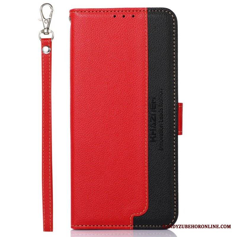 Etui Folio do Oppo Reno 7 Rfid Khazneh W Stylu Liczi