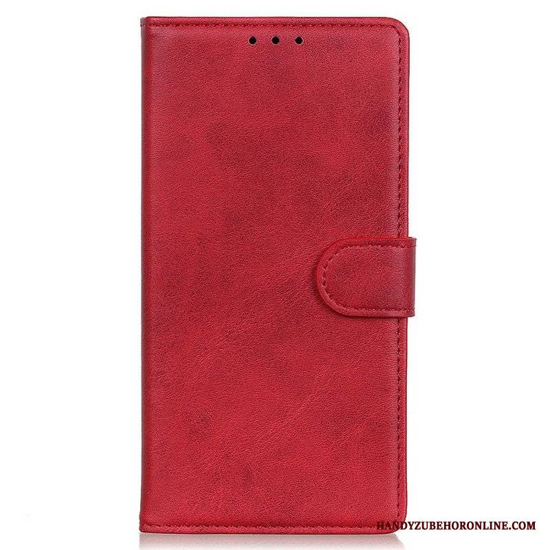 Etui Folio do Oppo Reno 7 Styl Matowej Skóry