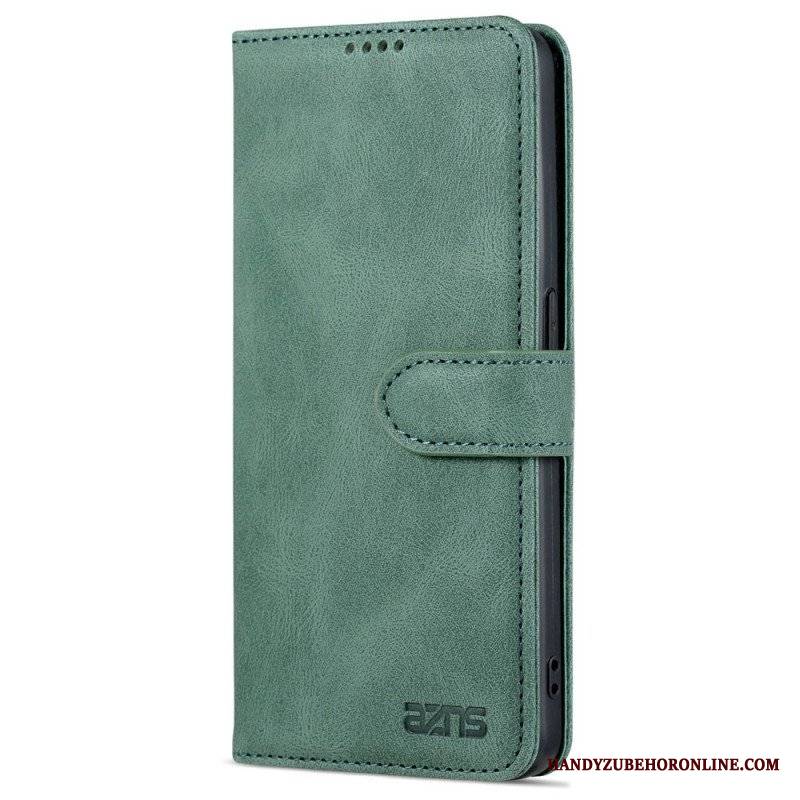 Etui Folio do Oppo Reno 8 Pro Skórzany Efekt Vintage Azns