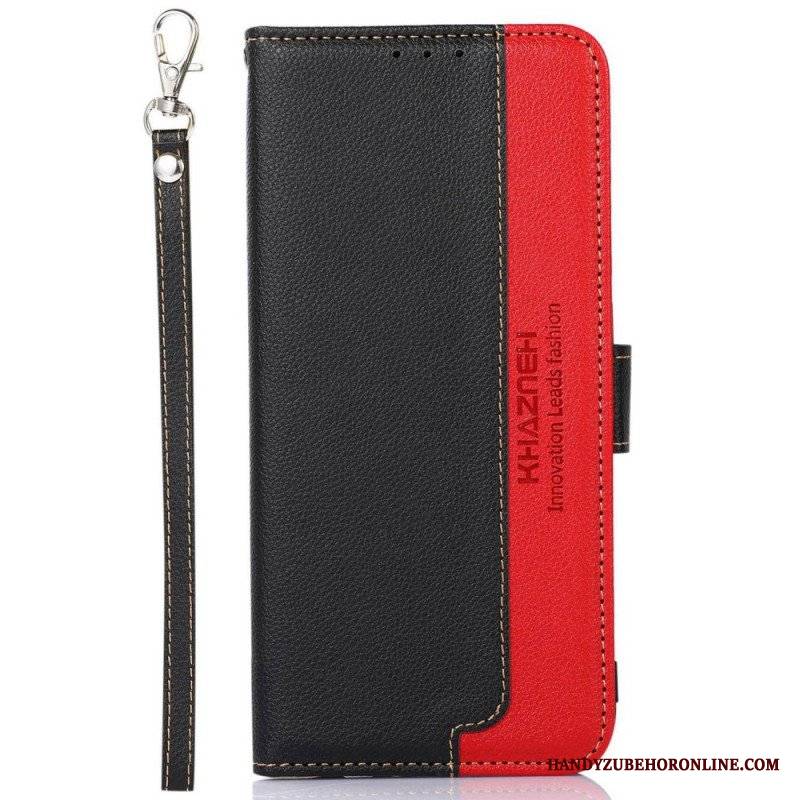 Etui Folio do Poco M5 Rfid Khazneh W Stylu Liczi